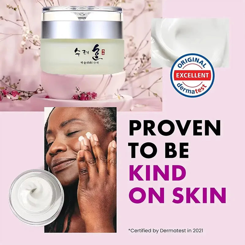 Korean Collagen Firming Anti Wrinkle Face Cream Fade Fine Lines Lifting Anti Aging Deep Hydration Whitening Skin Care Cream 50g