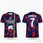 Ronaldo No. 7 Football Jersey Men's Sports T-shirt 3d Printing Summer Dry Quickly Men's T-Shirt Children's Clothing Tee Woman