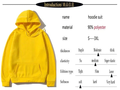 Men's fashionable casual sportswear, outdoor fitness jogging set, autumn and winter pullover hoodie + sweatpants two-piece set