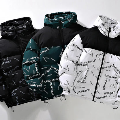 Winter Men Clothes New Parkas Cotton Padded Men Coat Winter Thick Warm Hooded Men Overcoat Teenagers Padded Jacket Down Jacket