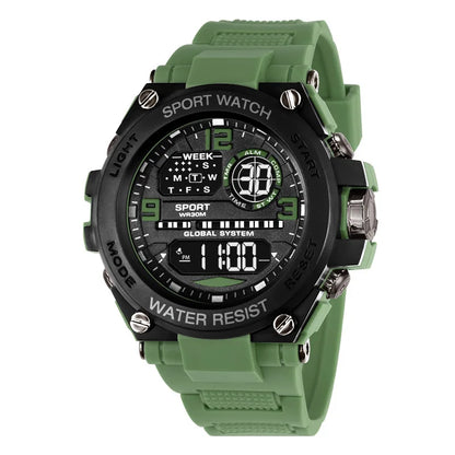 Fashion Sport Electronic Watch Waterproof Stopwatch Man Watches Luminous Alarm Clock Digital Wristwatch