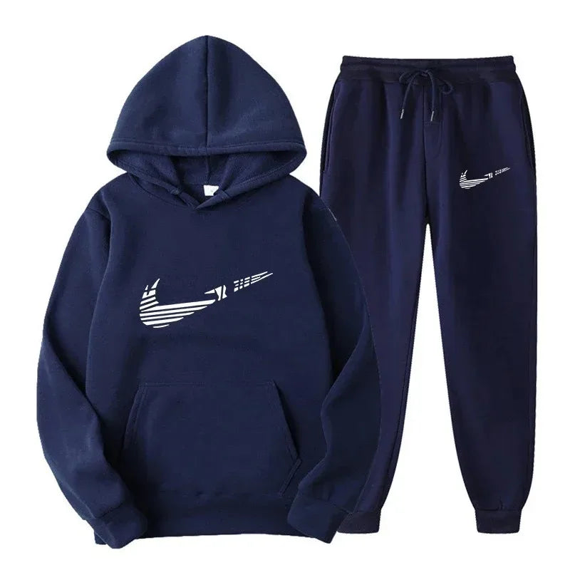 Men's and women's all-purpose sportswear with hooded sweatshirt for outdoor training, jogging, fashionable and casual, comfortab