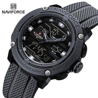 NAVIFORCE Luxury Watch Sport Waterproof Male Clock Date Digital Quartz Men Watch Double Display Wristwatch 2025 New reloj homb