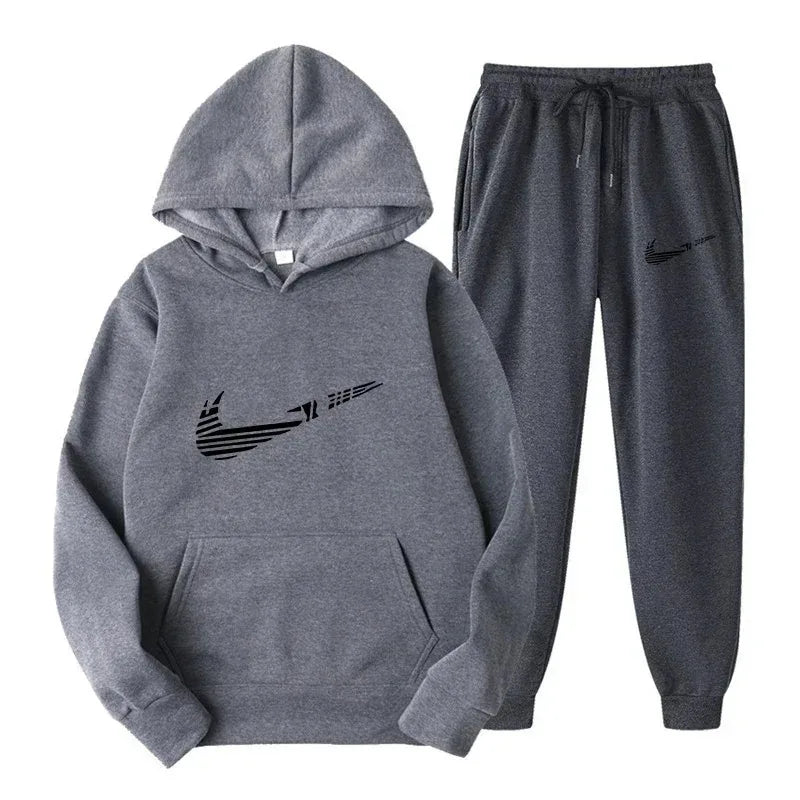 Men's and women's all-purpose sportswear with hooded sweatshirt for outdoor training, jogging, fashionable and casual, comfortab
