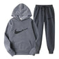 Men's and women's all-purpose sportswear with hooded sweatshirt for outdoor training, jogging, fashionable and casual, comfortab