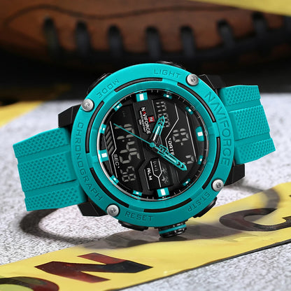 NAVIFORCE Luxury Watch Sport Waterproof Male Clock Date Digital Quartz Men Watch Double Display Wristwatch 2025 New reloj homb