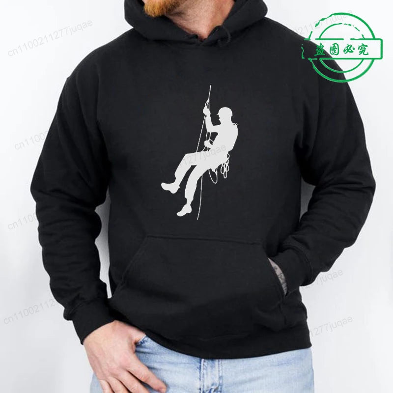 Hoodie Born To Climb, Mountain Hiking Rock Climbing Printed Unisex Sweatshirt Harajuku Hip Hop Hoodie Casual Fashion Streetwear