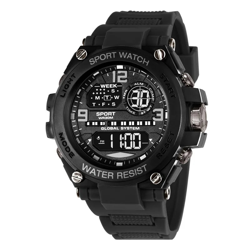 Fashion Sport Electronic Watch Waterproof Stopwatch Man Watches Luminous Alarm Clock Digital Wristwatch