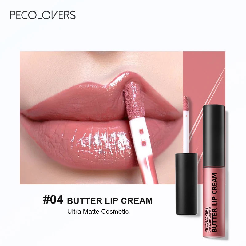 1PC Butter Gloss Non-Sticky Lip Gloss Long Lasting Nude Lip Makeup Hydrating Lip Gloss with Essential Oil Liquid Lipstick