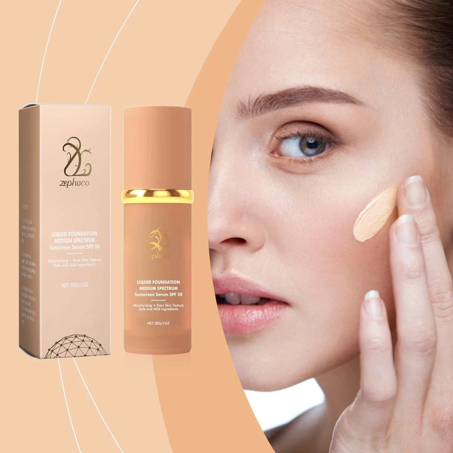 Moisturizing & Protective Foundation - Lightweight, Matte, Clear & Long-Lasting, Hydrating with Luminous Finish