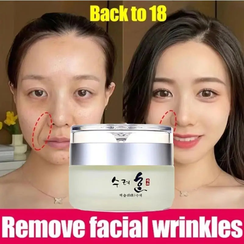 Korean Collagen Firming Anti Wrinkle Face Cream Fade Fine Lines Lifting Anti Aging Deep Hydration Whitening Skin Care Cream 50g