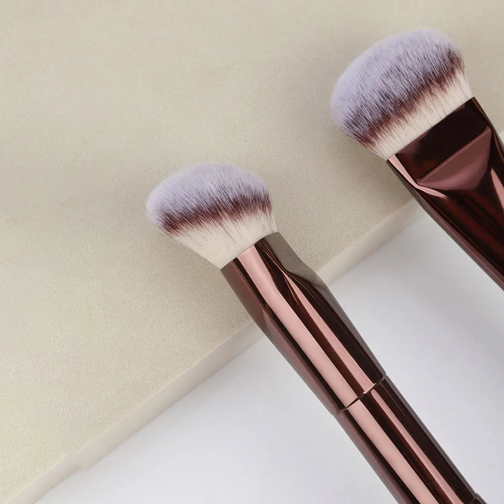 3 styles Double-headed Makeup Brush With Soft Bristles Foundation Brush Blush Brush BB Cream Makeup Brush Portable Makeup Tool