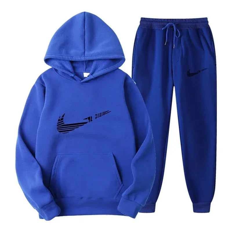 Men's and women's all-purpose sportswear with hooded sweatshirt for outdoor training, jogging, fashionable and casual, comfortab