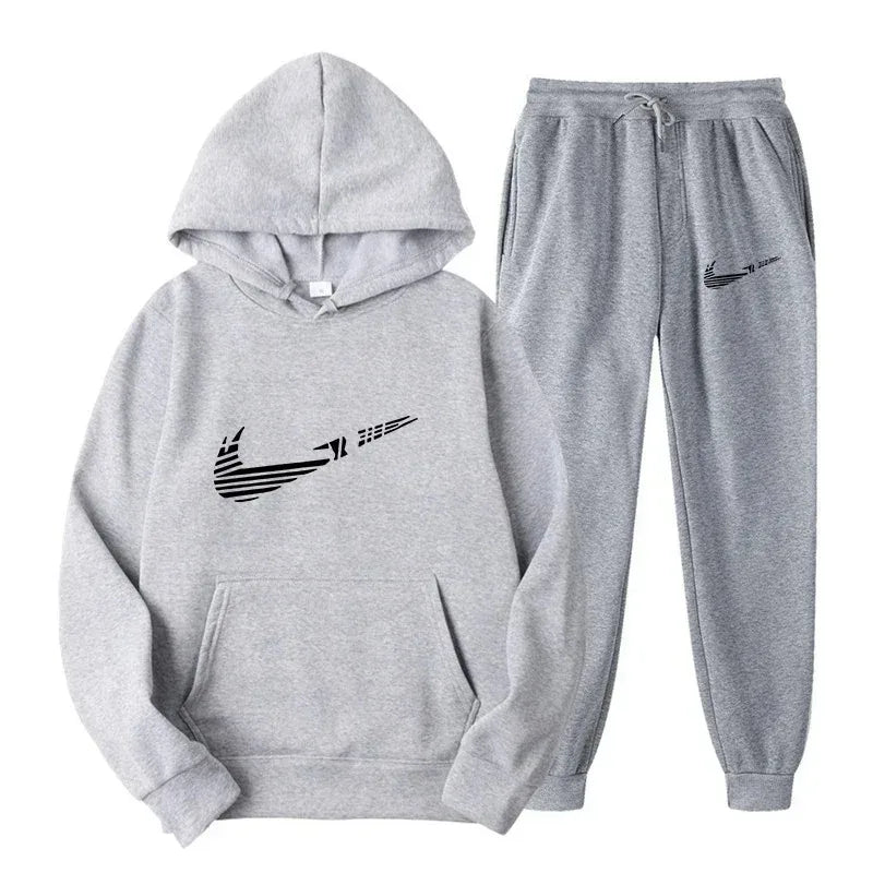 Men's and women's all-purpose sportswear with hooded sweatshirt for outdoor training, jogging, fashionable and casual, comfortab