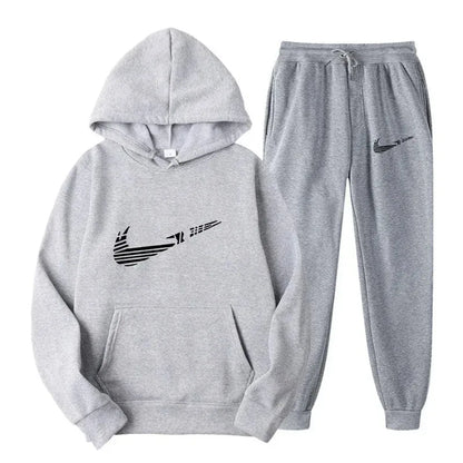 Men's and women's all-purpose sportswear with hooded sweatshirt for outdoor training, jogging, fashionable and casual, comfortab