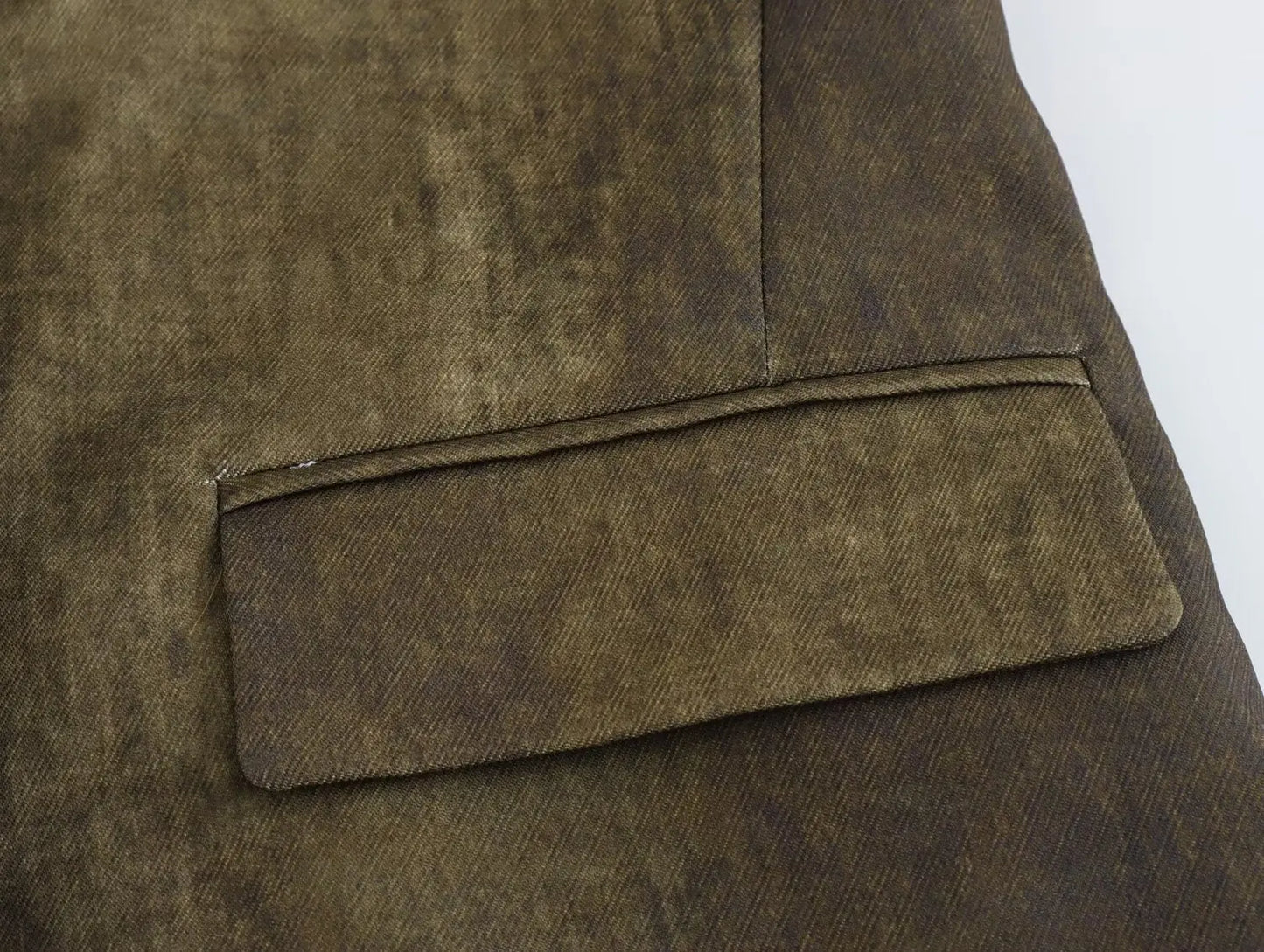 VTKW Halo Dyed Buttonless Lapel Design With High-quality 2025 Spring New Women's Blazer Versatile Long Suit Jacket
