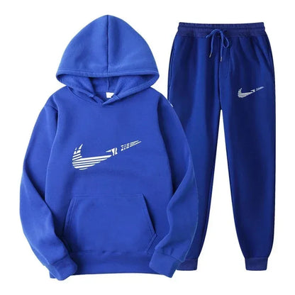 Men's and women's all-purpose sportswear with hooded sweatshirt for outdoor training, jogging, fashionable and casual, comfortab