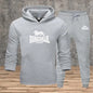 Men's Set Hooded Sweatshirts Sweatpants Autumn Winter Male Daily Casual Sports Jogger Suit 2026 Urban Fashion Hoodies Sportswear