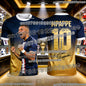 Fashion Mbappé Special Edition Football T-Shirt Quick Dry Outdoor Sports Jersey Breathable for Men Women Kids Daily Wear