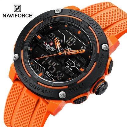 NAVIFORCE Luxury Watch Sport Waterproof Male Clock Date Digital Quartz Men Watch Double Display Wristwatch 2025 New reloj homb