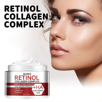 3pcs/set Retinol Wrinkle Remover Face Cream Firming Lifting Anti Aging Fade Fine Lines Moisturizing Whitening Repair Skin Cream