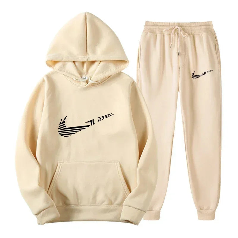 Men's and women's all-purpose sportswear with hooded sweatshirt for outdoor training, jogging, fashionable and casual, comfortab