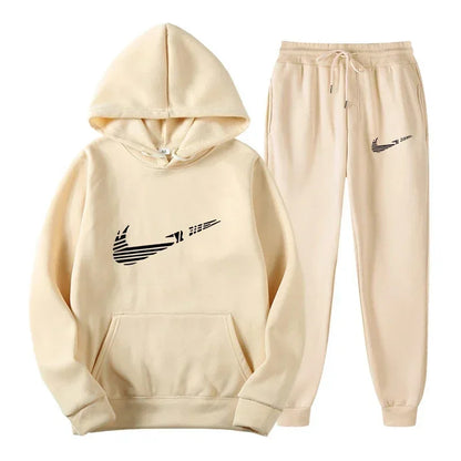 Men's and women's all-purpose sportswear with hooded sweatshirt for outdoor training, jogging, fashionable and casual, comfortab