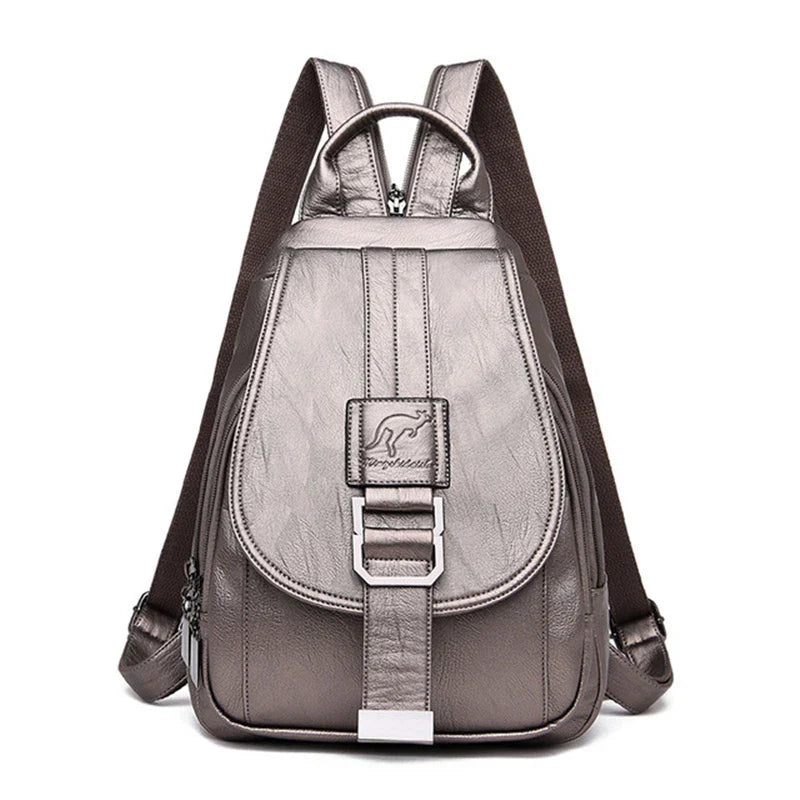 NNEOBA Travel Backpack Women Shoulder School Bag (Bronze)