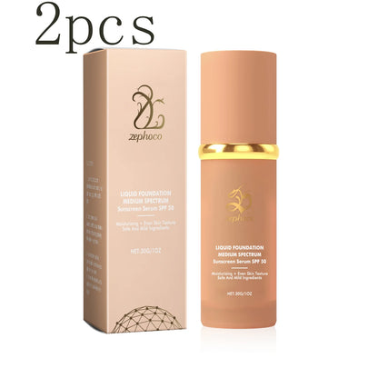Moisturizing & Protective Foundation - Lightweight, Matte, Clear & Long-Lasting, Hydrating with Luminous Finish