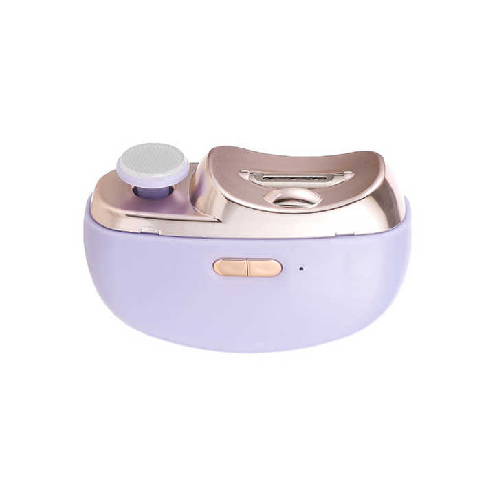 NNEDSZ Purple Automatic Electric Nail Clipper & Grinder - Multi-Functional Safe Nail Trimmer for Adults & Kids