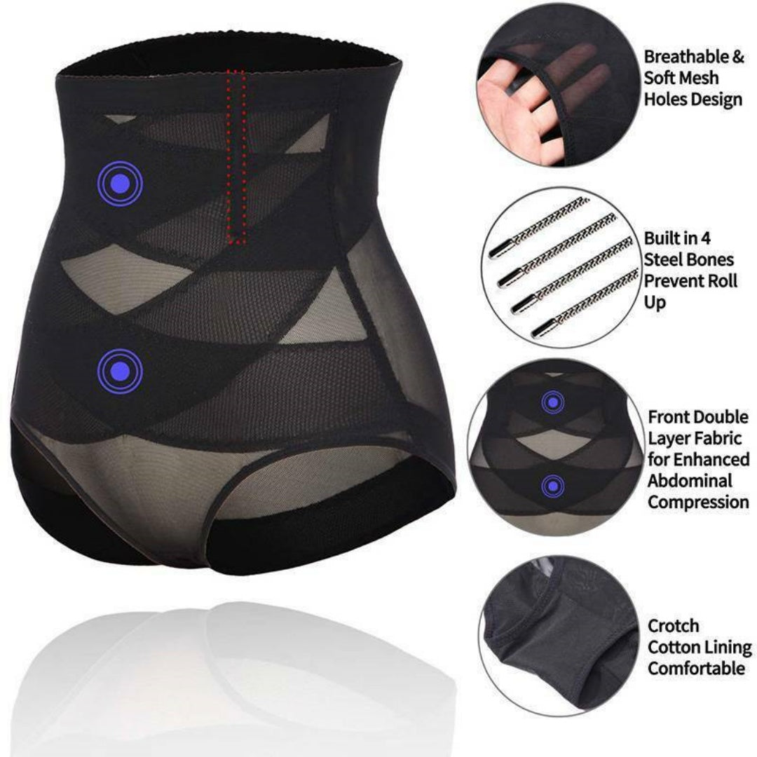 Women High Waist Slimming Tummy Control Knickers Shaper Briefs Underwear Panty--L Code