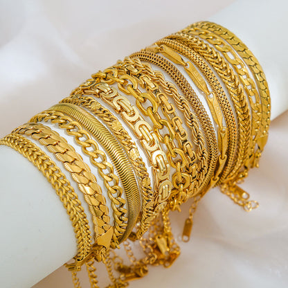 Stainless Steel Chain Bracelet High-end Womens Jewelry