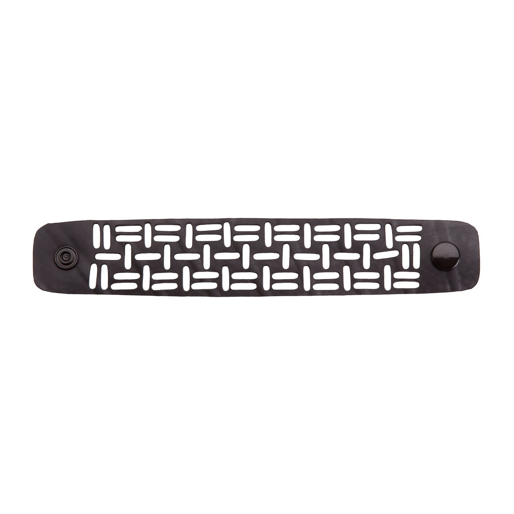 Sequence Recycled Rubber Geometric Bracelet-2