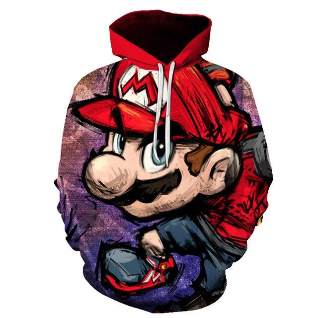 Classic Cartoon Mario Bros 3D Print Jacket Men/Women Casual Streetwear Hoodie Man Cute Clothes Sweat Pour Homme Harajuku