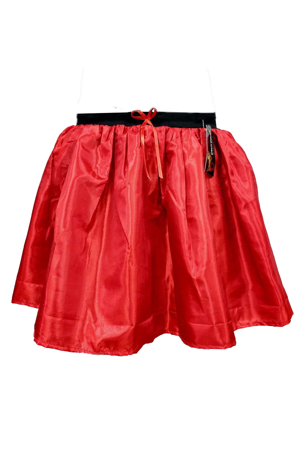 Crazy Chick Women 3 Layers Red Satin Ladies Tutu Skirt (Approx 18 Inches Long)-0