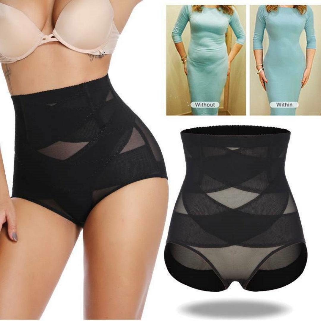 Women High Waist Slimming Tummy Control Knickers Shaper Briefs Underwear Panty--L Code