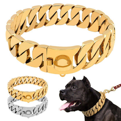 32MM Strong Metal Dog Chain Collars