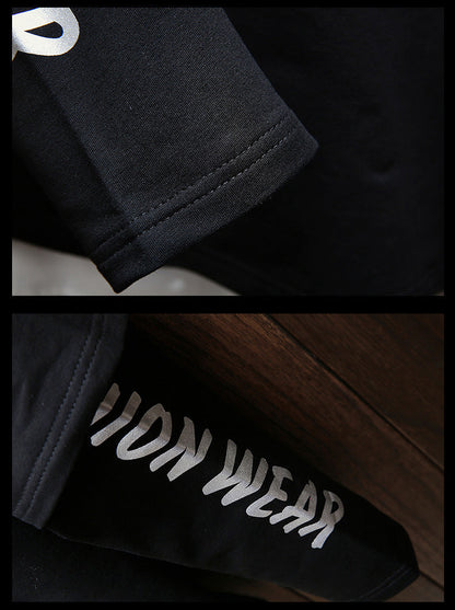Men Hip Hop Fake two-piece Hoodies Sweatshirt Letter Harajuku Styles Hoodie Magic Casual Pullover Sweatshirt sudadera hombre