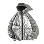 New Spring men Bright Leather Jacket Hooded Multi-pocket Fashion Design Men's Jackets and Coats Clothes Big Size 4XL 5XL