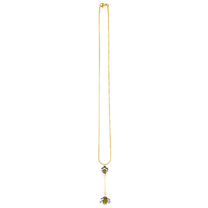 Pilosa Floral Reclaimed Wood Necklace-3
